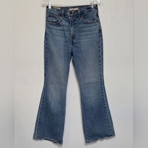 Levi's Premium Big E Sz 28x30 Womens 70s High Flare Denim  Blue Talle Jeans